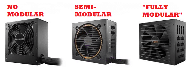 Quelles différences entre une alimentation PC non modulaire - modulaire et  semi modulaire ?