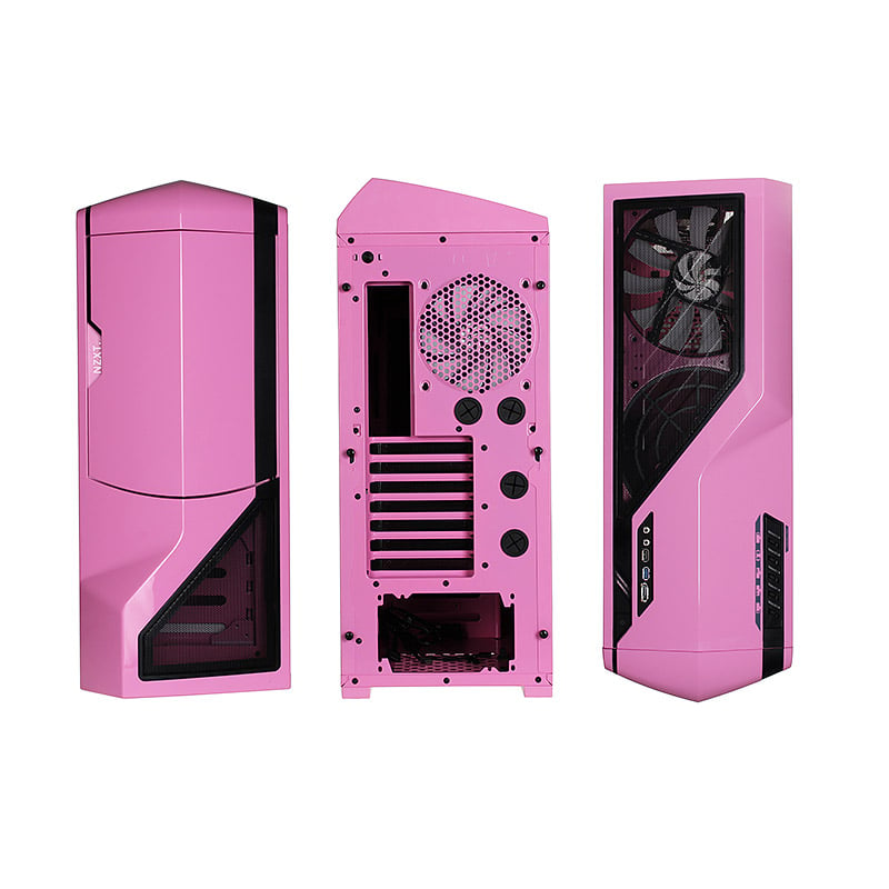 Розовый пк. Системный блок big Tower. NZXT Phantom big-Tower. NZXT Pink. NZXT Case Pink.