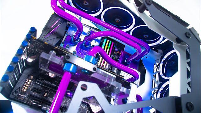 AMD Custom Water Cooled Gaming PC Build - Time Lapse 2019 - Antec