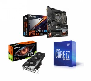 -11%  sur le Kit EVO : INTEL i7-10700K + Z590 AORUS ELITE AX + GeForce RTX 3060 Ti GAMING OC 8G