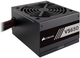 Amazon : 49,99€ l&#039;alimenation Corsair VS650 (650 watts, Active PFC, certifiée 80 PLUS White) Noir