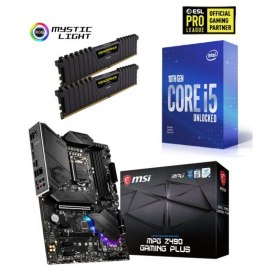 Le Kit Evo Core i5-10400F + Vengeance LPX 16 Go DDR4 3200 MHz + MPG Z490 GAMING PLUS à 386€