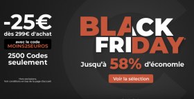 BlackFriday Cdiscount : Ce soir seulement -25€ dès 299€ d&#039;achat avec le code MOINS25EUROS