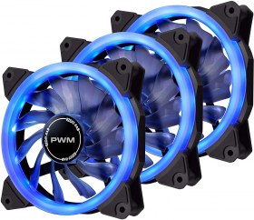 Ventilateur boitier Bleu EZDIY-FAB 120mm à 11,31€