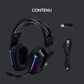 Le casque sans-fil Logitech LIGHTSPEED G733 avec Bandeau de Suspension, LIGHTSYNC RVB à 109,99€