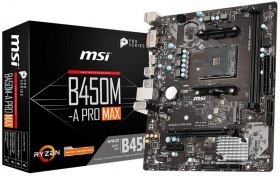 Amazon : La carte mère MSI B450M-A Pro MAX B450 à 49,95€ au lieu de 69,95€