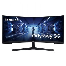 Ecran PC Gaming Incurvé SAMSUNG ODYSSEY G5 34p (3440x1440, 165Hz, 1ms, Black) à 475,99€ sur Amazon