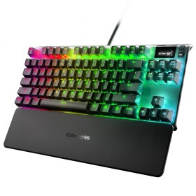 148€ au lieu de 189€ : Clavier SteelSeries Apex 7 TKL – Forme compacte – Écran OLED – Switchs rouges