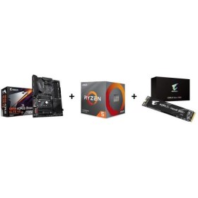 459€ le kit EVO : Carte mère Aorus B550 Elite V2 + AMD Ryzen 5 3600XT + SSD NVMe Aorus Gen4 - 1 To