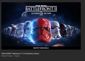 Star Wars Battlefront II Celebration Edition à récupérer gratuitement pendant une semaine sur l&#039;Epic Store