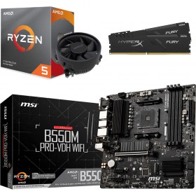 Vente Flash : 369,99€ le Kit évo Ryzen 5 3600 (3.6 GHz) + MSI B550M PRO-VDH WiFi + 16 Go