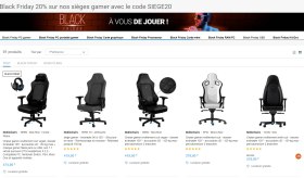 RueDucommerce : -20% sur tous les sièges gamer