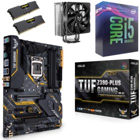 359€ au lieu de 539€ le Kit évo (i5-9600K + Asus TUF Z390-PLUS GAMING WIFI + Fox Spirit VT120 + 16 Go DDR4)