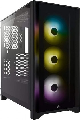 Boîtier ATX Moyen Tour en Verre Trempé Corsair iCUE 4000X à 112,89€