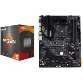 Solde : 457€ le KIT Processeur AMD Ryzen 5 5600X + Carte mère Asus TUF-Gaming-B550 Plus