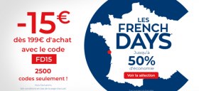 Promo Cdiscount : 15€ offerts dès 199€ d&#039;achat avec le code FD15 !