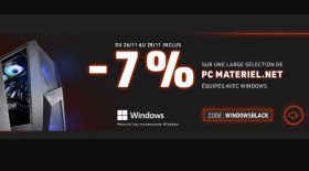 Black Friday : 7% de remise sur les PC Gamer Materiel.net