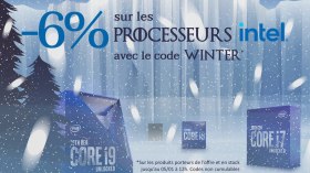 Topachat : -6% sur les processeurs Intel