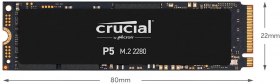 Amazon : SSD M.2 Crucial 500 Go P5 (NVMe, 3,4 Go/s) à 61,99 euros