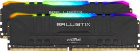 189€ le KIT Ballistix Black RGB (2x16Go) 32 Go DDR4 3200 MHz CL16