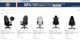 RDC : 20% de remise supplémentaire sur une sélection de sièges gamer